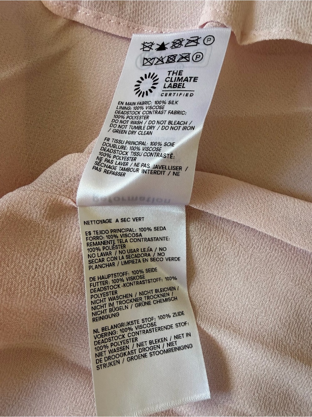 NWT Reformation Tiffani Long Silk Dress with Cape Cherry Blossom Pink US 4 UK 8 - Picture 9 of 14